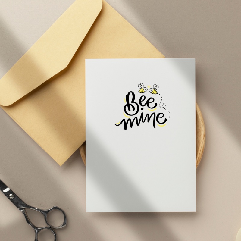 Bee Mine – Blank Greeting Card