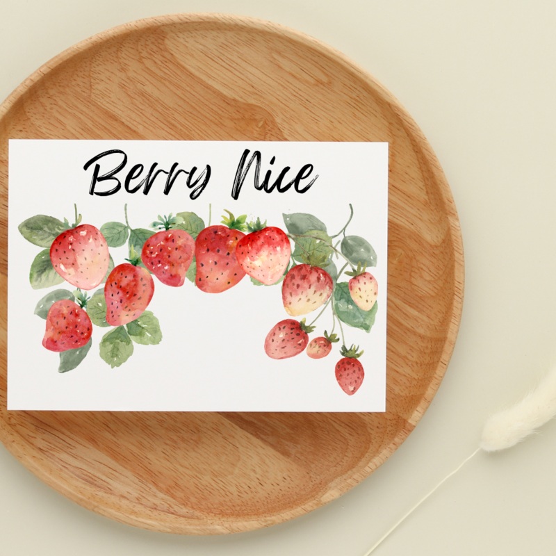 Berry Nice – Blank Greeting Card