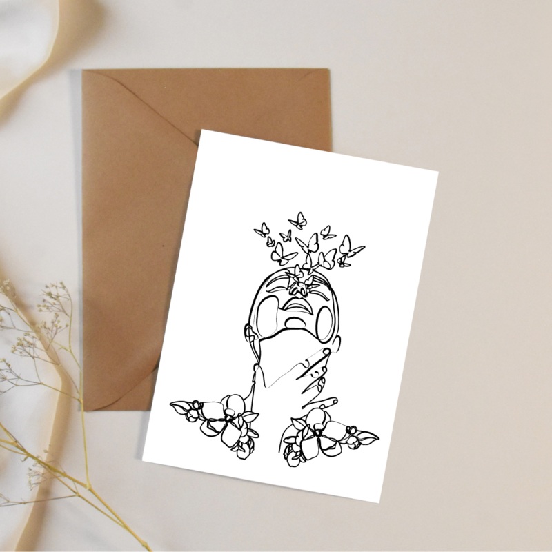 Butterfly Song – Blank Greeting Card