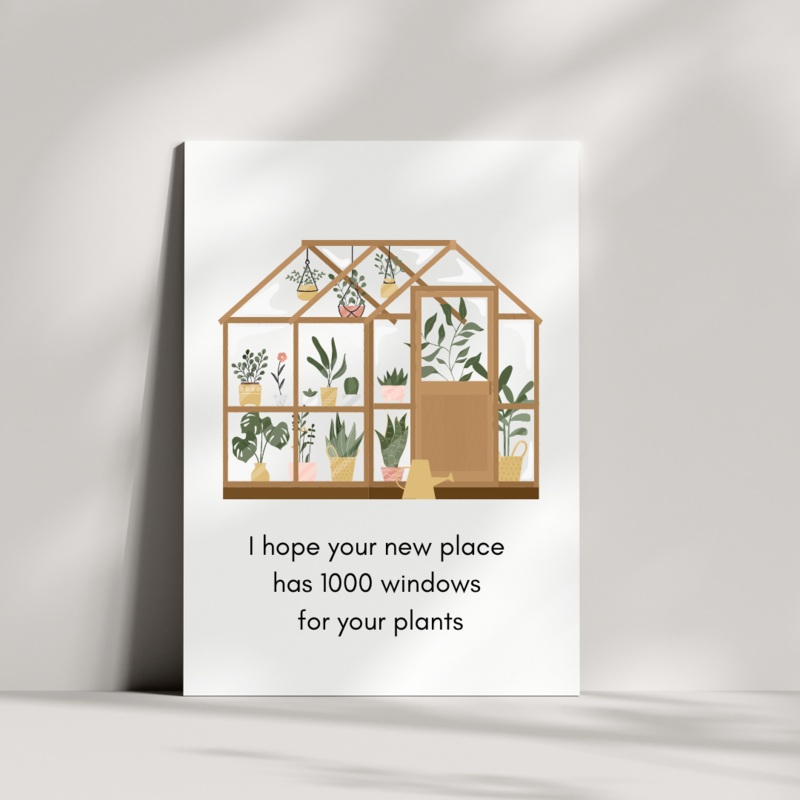 Hope Your New Home has 1000 Windows – Blank Greeting Card