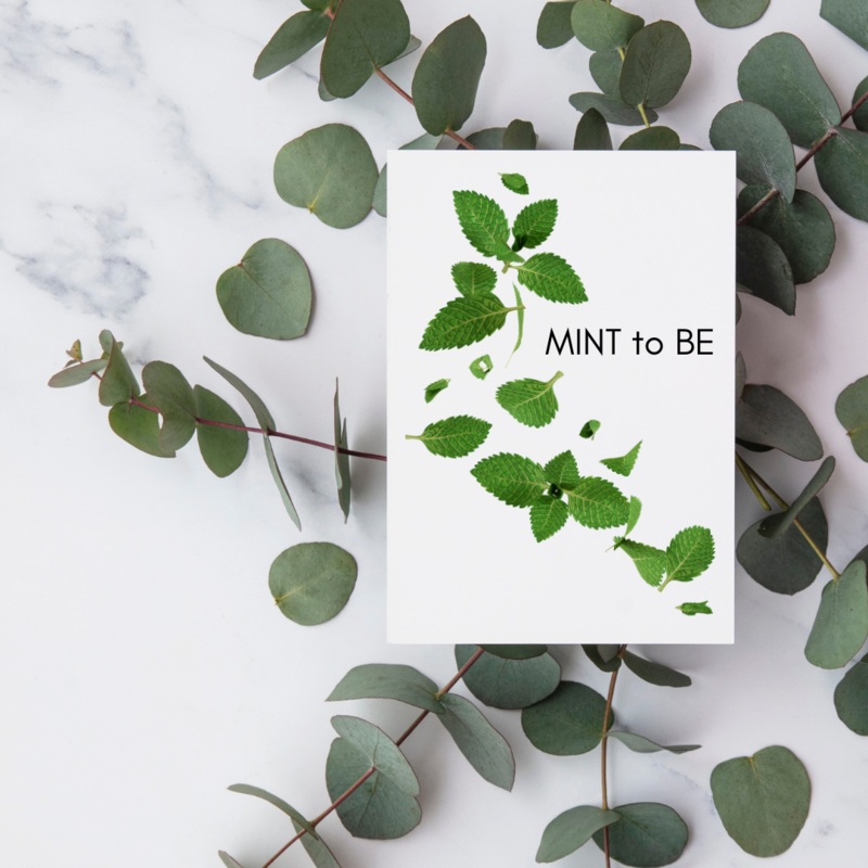 Mint to Be – Blank Greeting Card