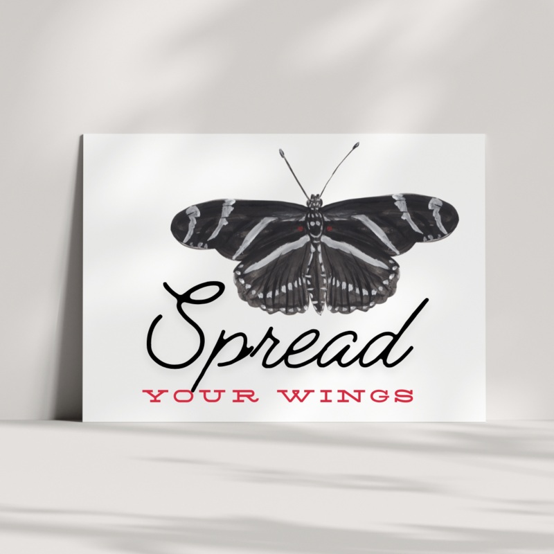 Spread Your Wings Butterfly – Blank Greeting Card
