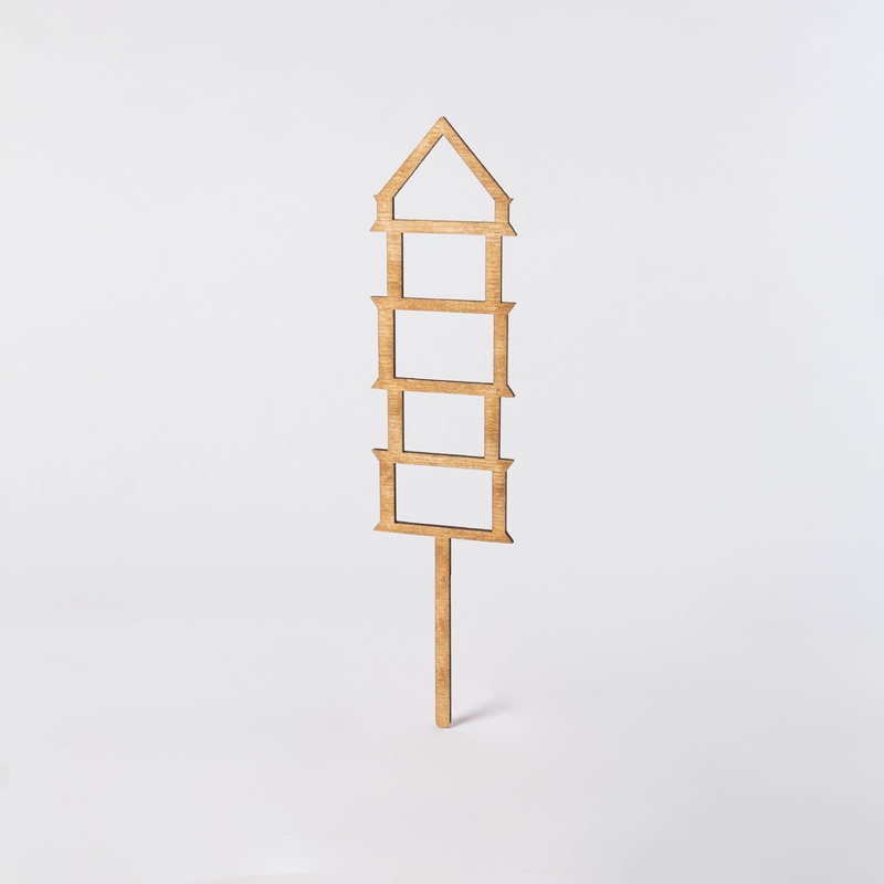 6 Pine Tower Mini Trellis|6″ Pine