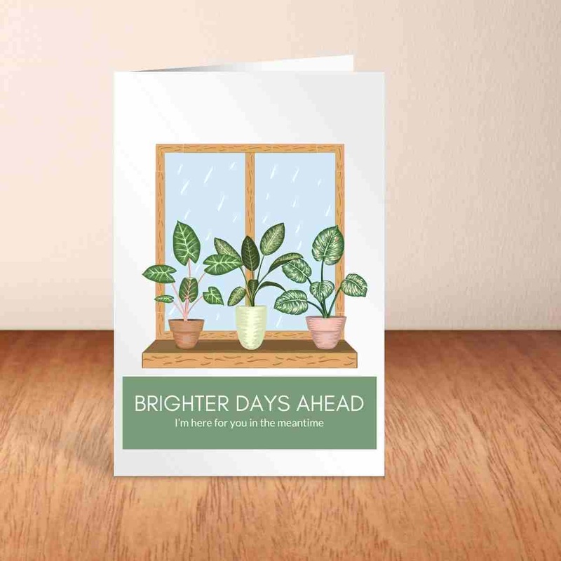 Brighter Days Ahead – Blank Greeting Card