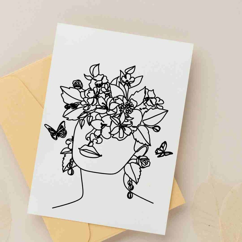 Butterfly Bouquet – Blank Greeting Card