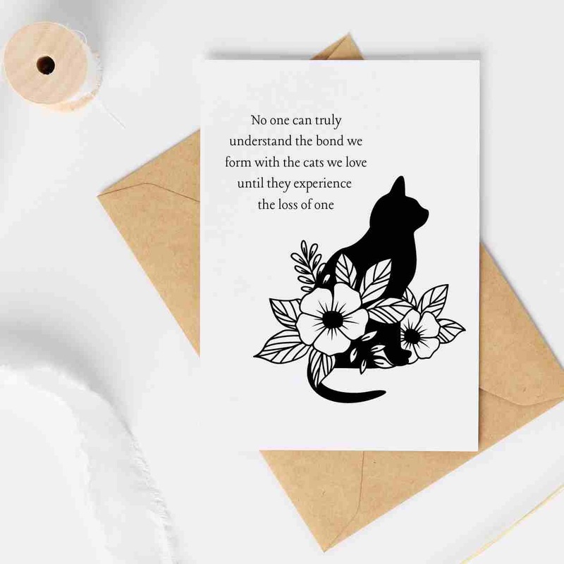 Cat Loss – Blank Greeting Card
