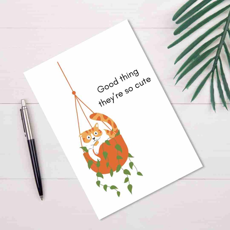 Good Thing They’re So Cute – Blank Greeting Card