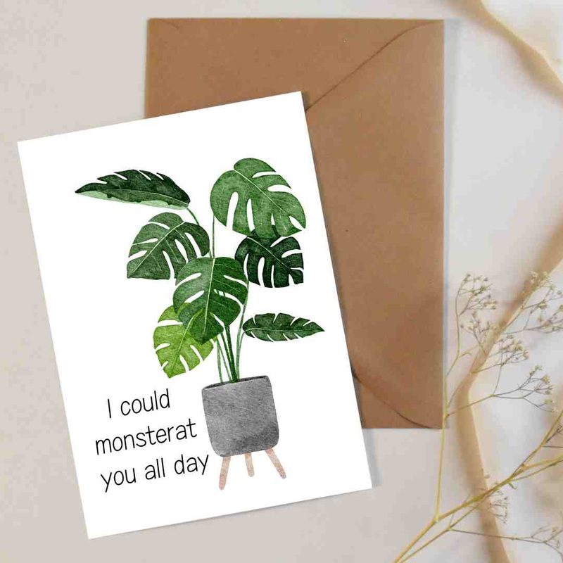 I Could Monsterat You All Day – Blank Greeting Card