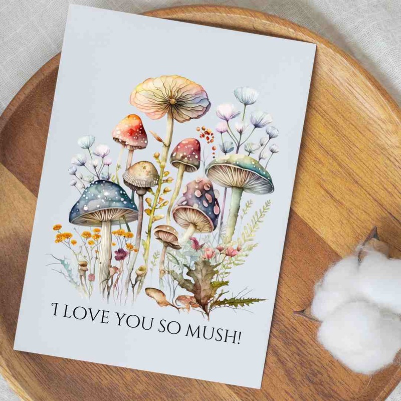 I Love You So Mush – Blank Greeting Card