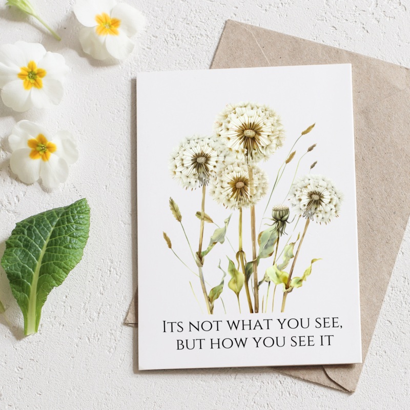 Not What You See How You See It – Blank Greeting Card