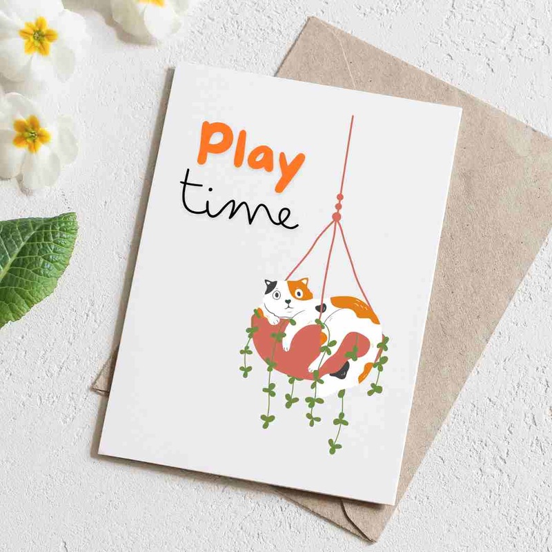 Play Time – Blank Greeting Card