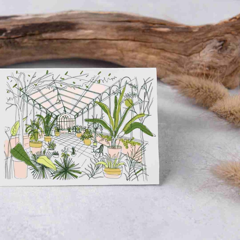 Stylized Atrium 2 – Blank Greeting Card