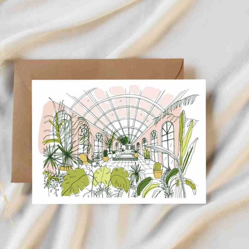 Stylized Atrium – Blank Greeting Card