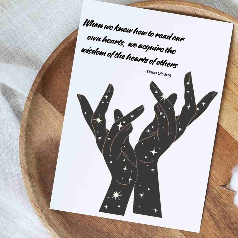 When We Know How to Read Our Own Hearts – Blank Greeting Card