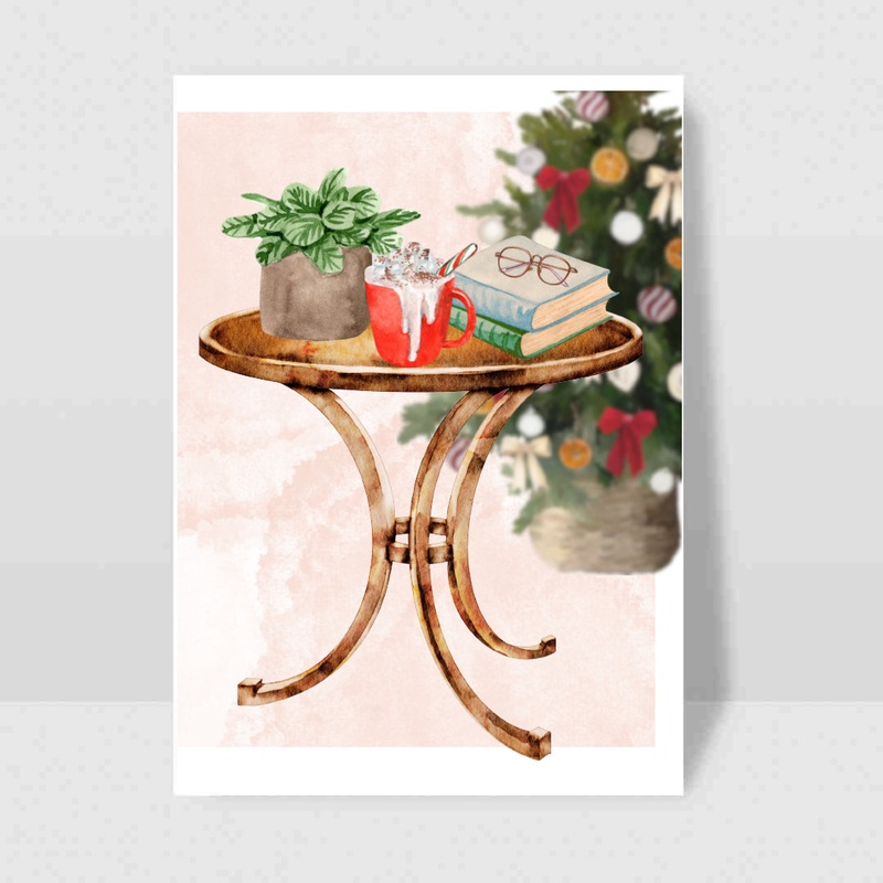 Cozy Holiday – Blank Greeting Card