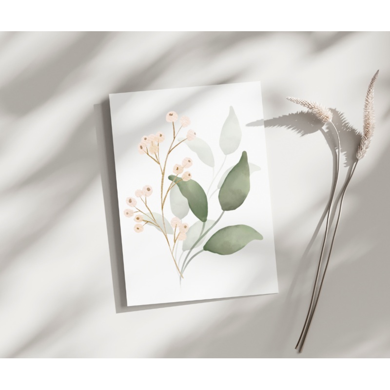 Branch w/ Berries – Blank Greeting Card