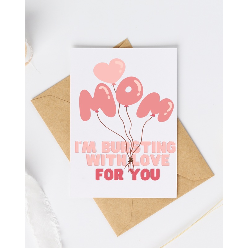 Bursting with Love – Blank Greeting Card