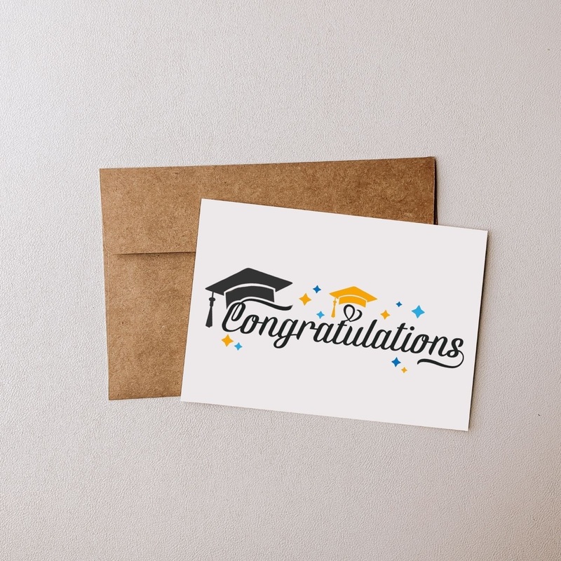 Congratulations Graduation – Blank Greeting Card