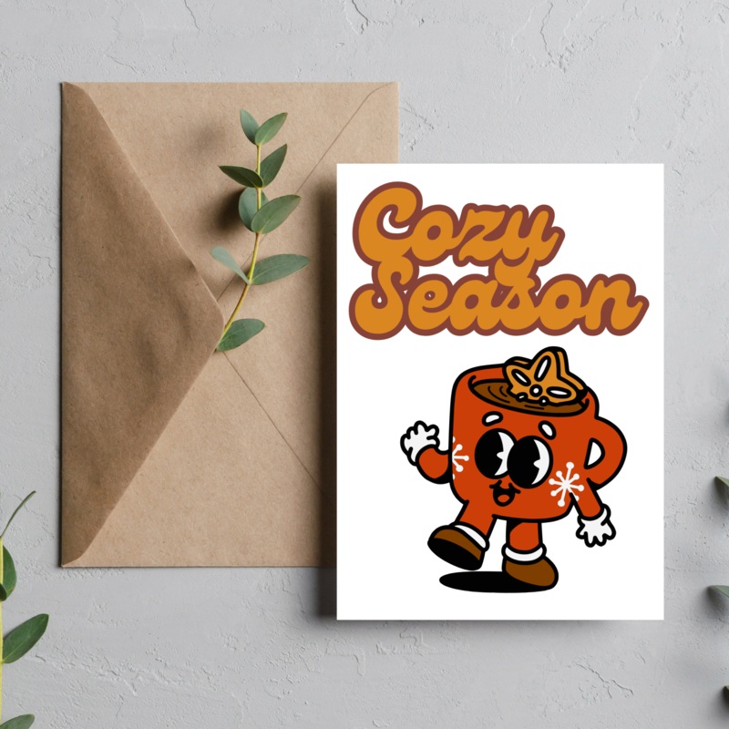Cozy Season – Blank Greeting Card