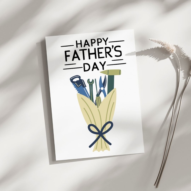 Father’s Day Bouquet – Blank Greeting Card