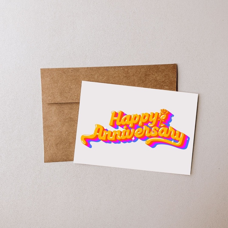 Happy Anniversary – Blank Greeting Card
