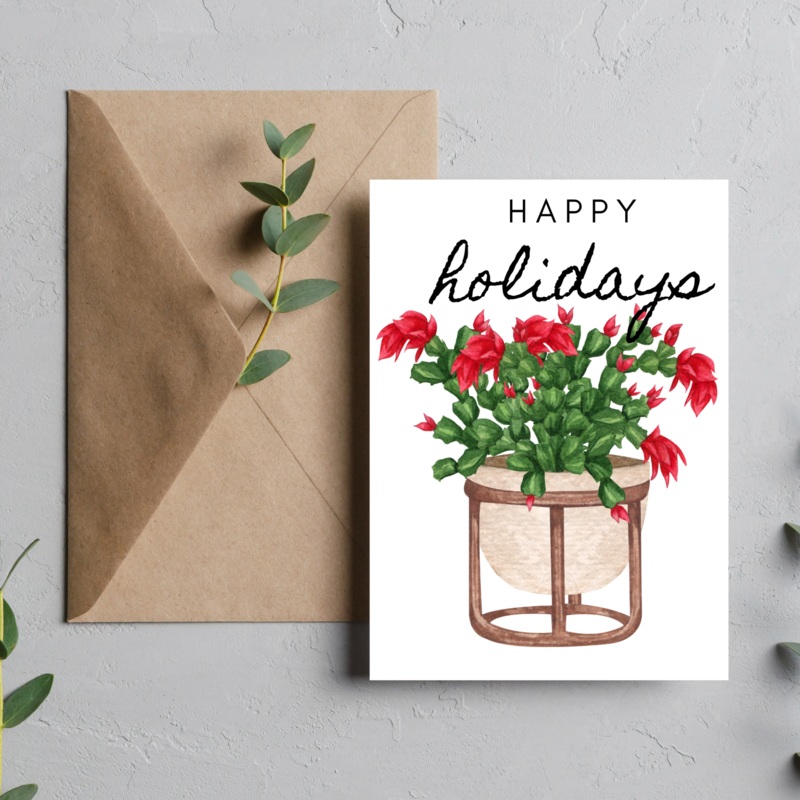 Happy Holidays  – Blank Greeting Card