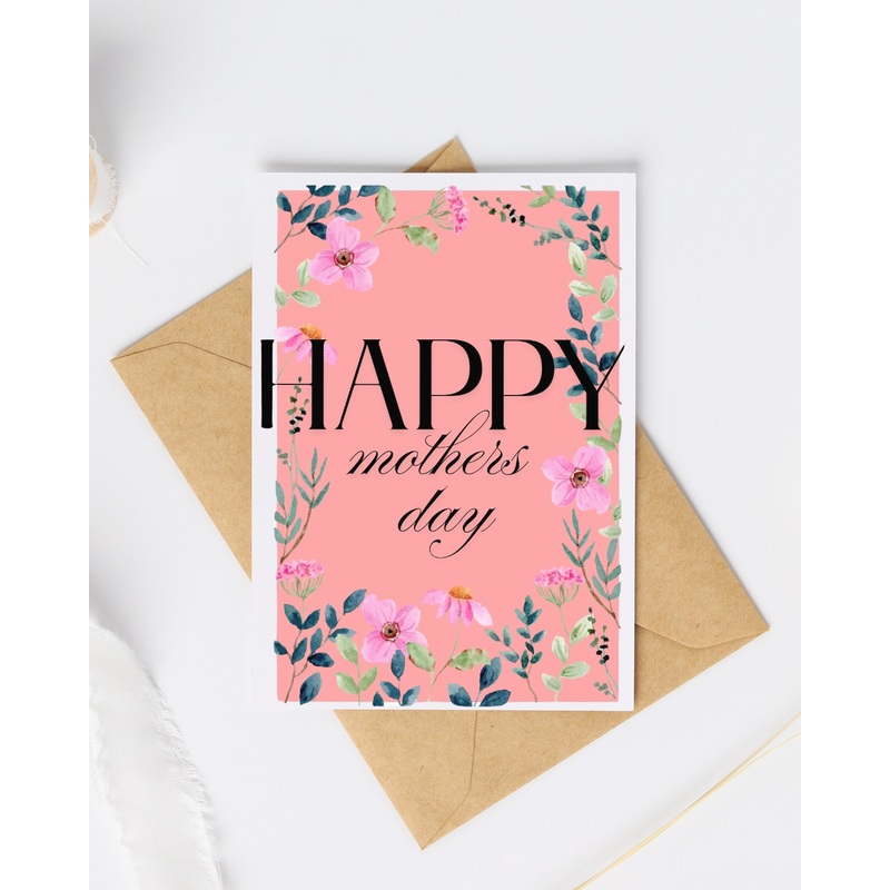 Happy Mothers Day – Blank Greeting Card