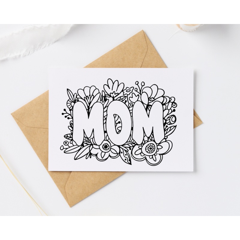 Mom – Blank Greeting Card