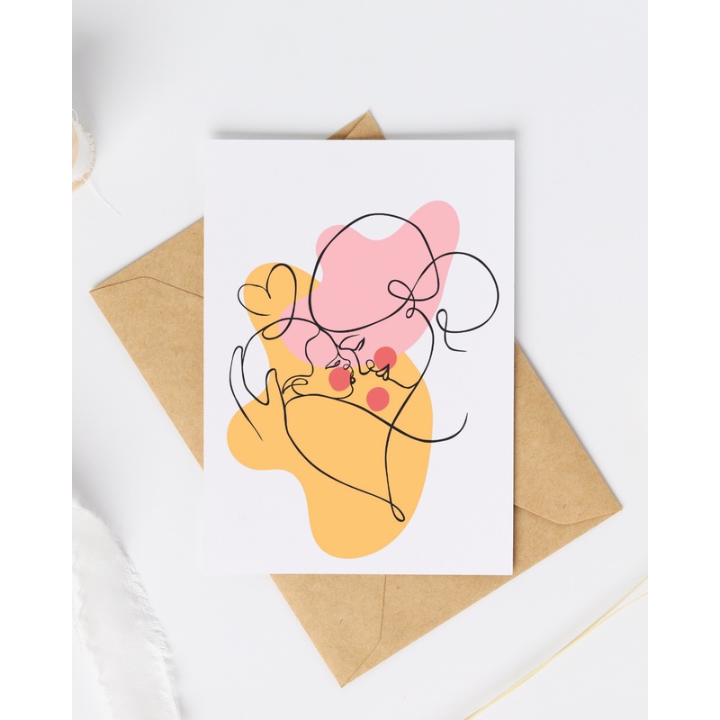 Mother and Baby – Blank Greeting Card