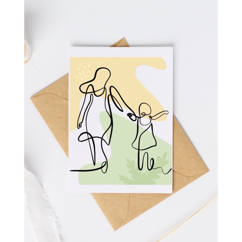Mother and Child – Blank Greeting Card