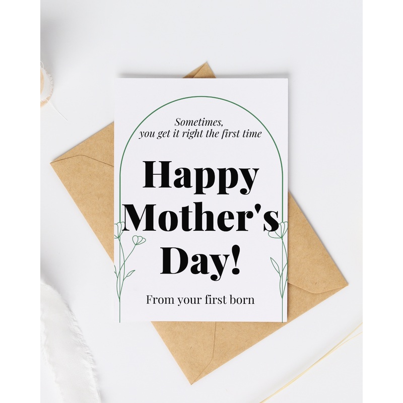 Your First Born – Blank Greeting Card