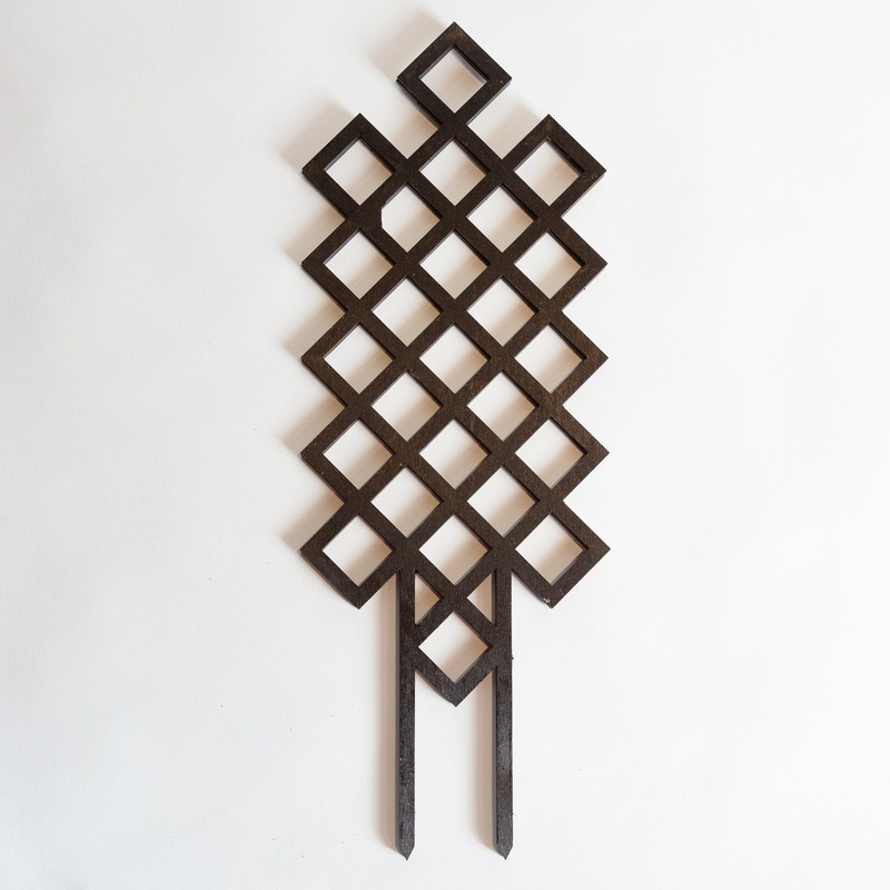 16 Black Cross Hatch Trellis