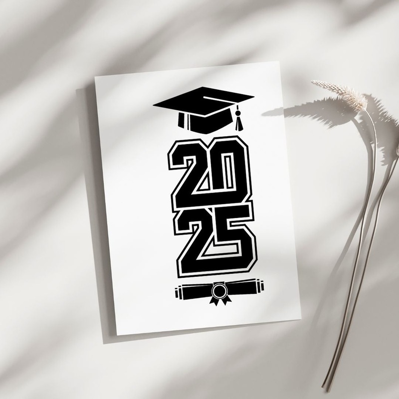 2025 Grad – Blank Greeting Card
