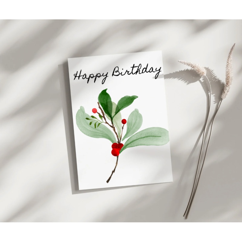 Happy Birthday Holly – Blank Greeting Card