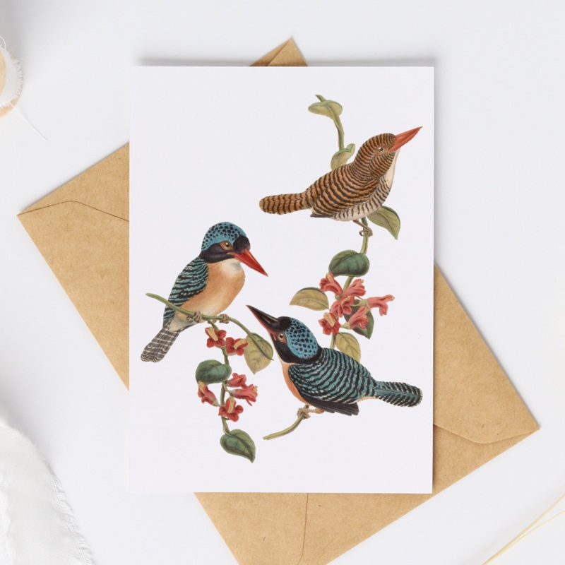 Birds on a Branch – Blank Greeting Card