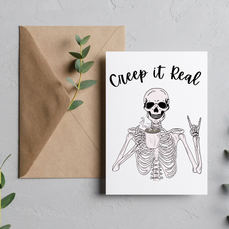 Creep it Real – Blank Greeting Card
