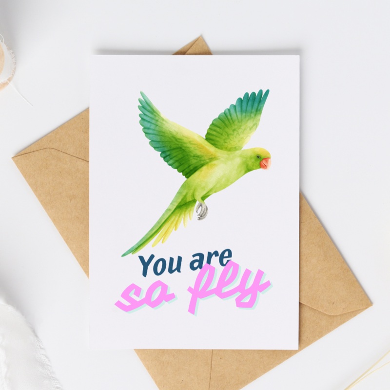 You are So Fly – Blank Greeting Card