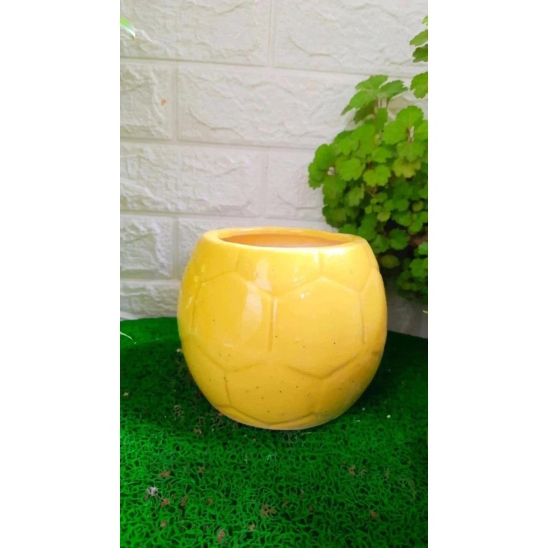 Football Shaped Ceramic Pot
