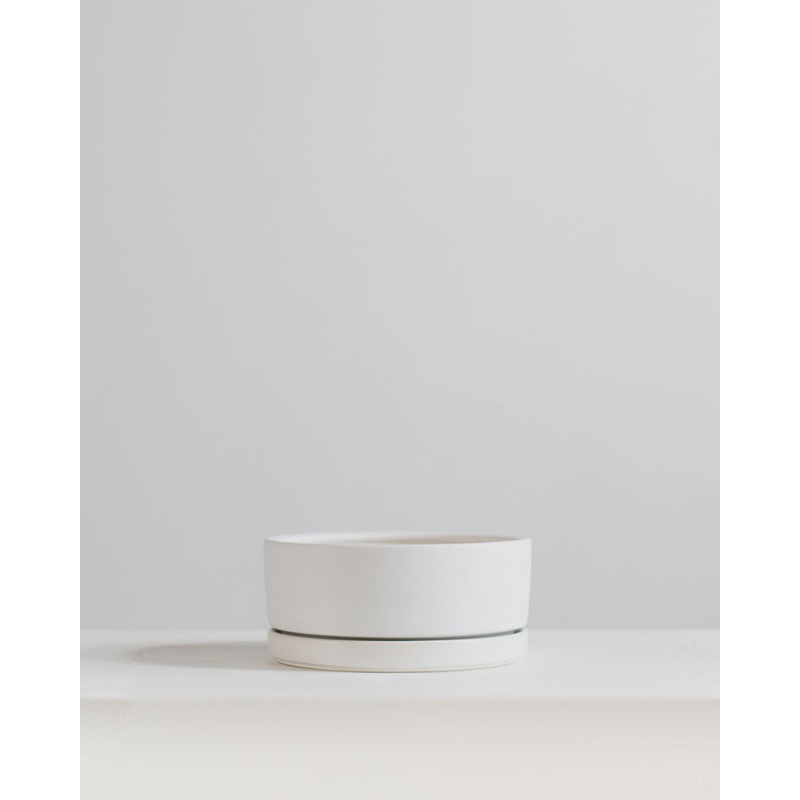 Small 8 Inch MOMMA POTS LOW BOWL – WHITE