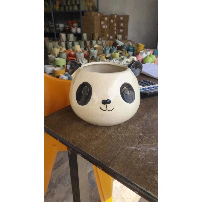 Panda ceremic Pot