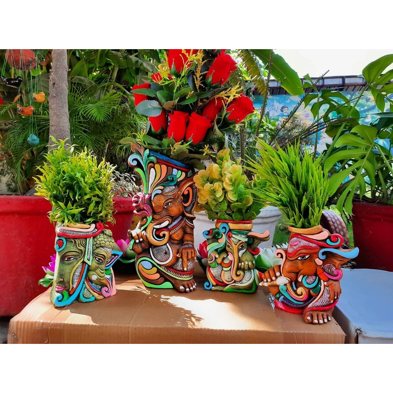 Ganesha Pot Set of 4