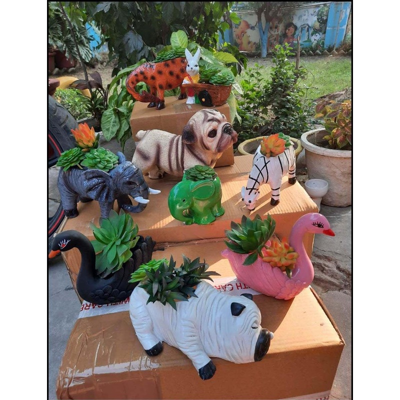 Buy Animal Shape Planters Set
