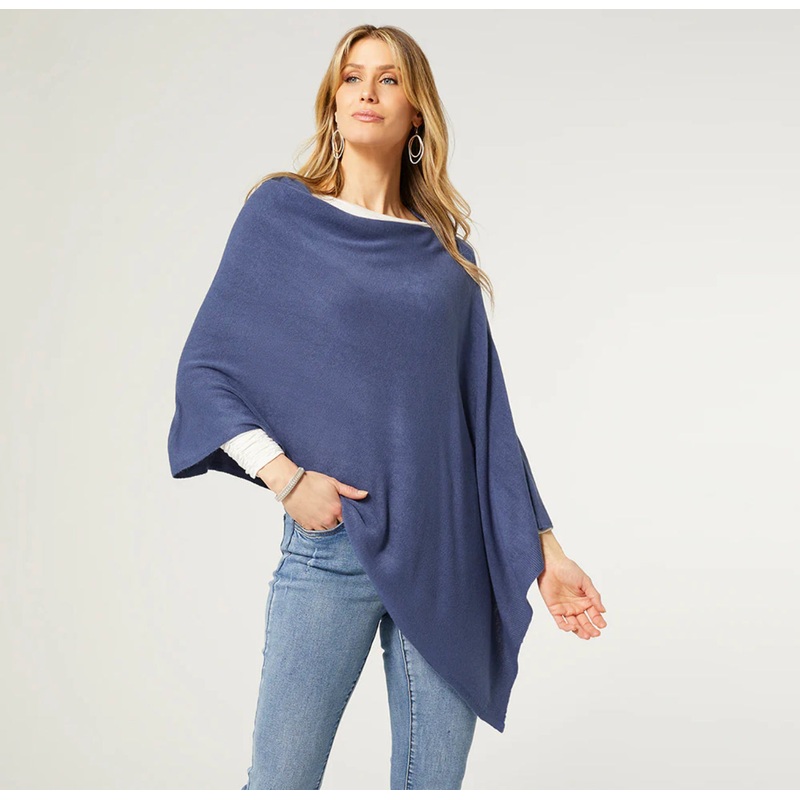 Lightweight Poncho – Denim