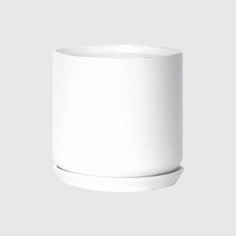 Oslo Large Planter Pot Ice White 18cm