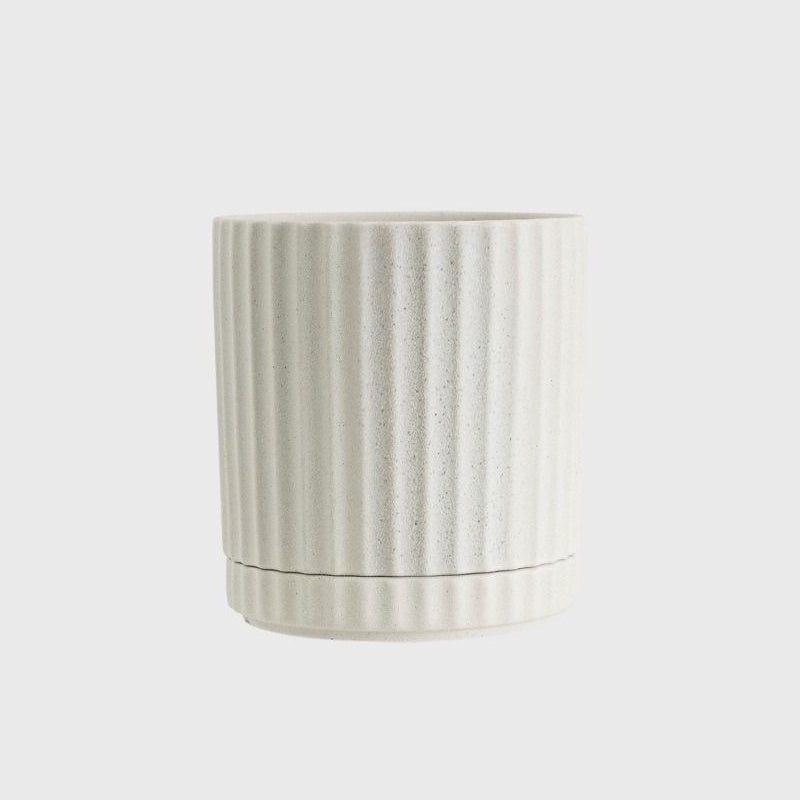 Athens Medium Planter Pot Sand 14.5cm