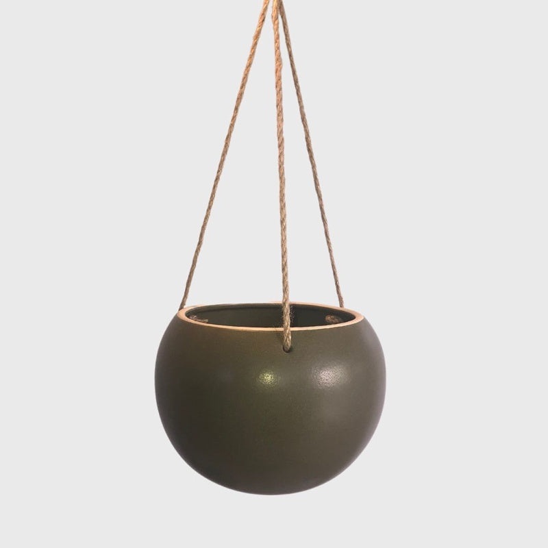 Orbit Large Hanging Planter Pot Jade 20cm
