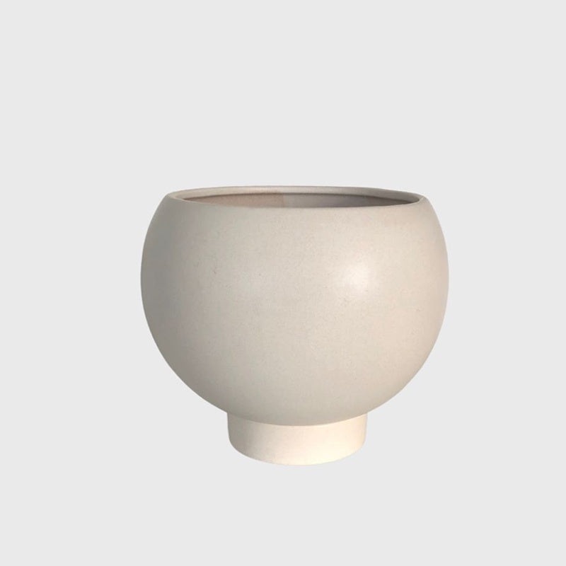 Orbit Small Planter Pot Oatmeal 16cm