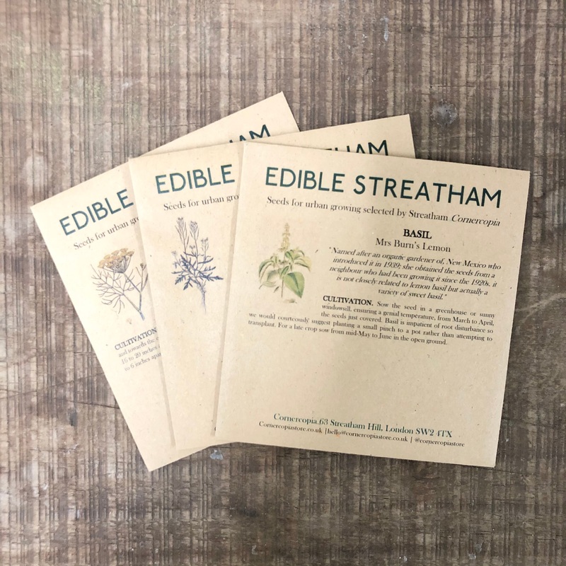 Edible Streatham Seeds|Basil|Basil Red|Fennel|Mesclun|Rocket|Beetroot|Broccoli|Pea|Tomato – Black Russian|Tomato – Chocolate Stripes|Tomato – Green Zebra|Tomato – Tumbling Tom|Tomato – Tigerella|Chilli – Pimento di Padron|Cucamelon|Chilli – Chocolate Haba