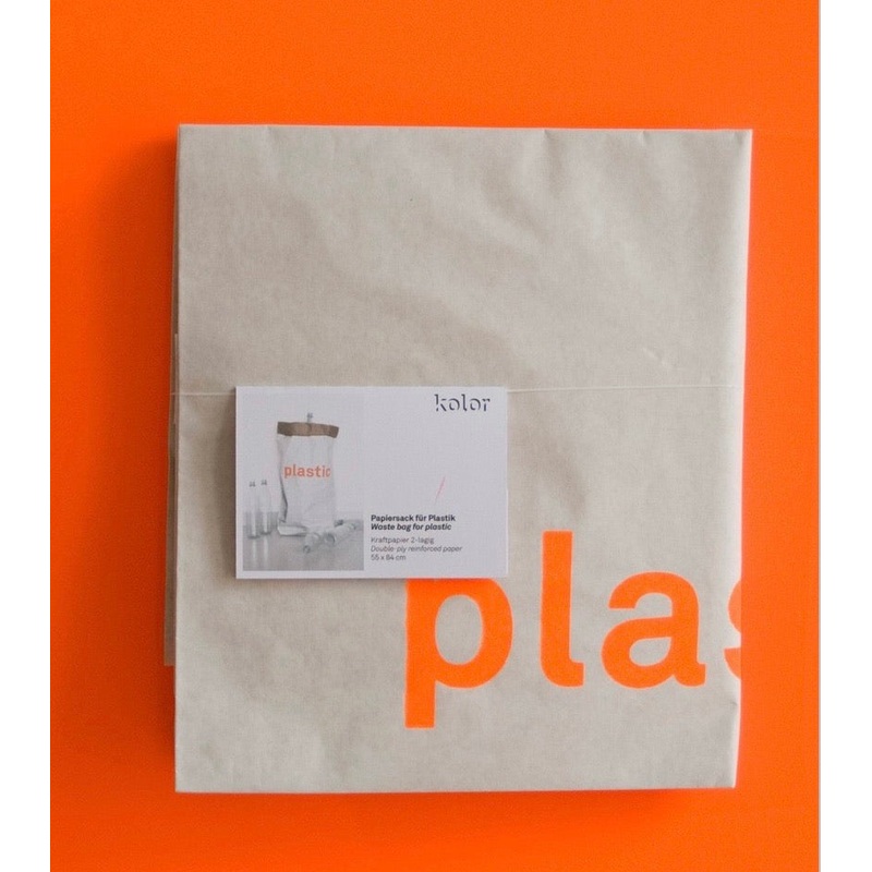Kolor – Paper bag|Plastic|Neon Yellow Dot