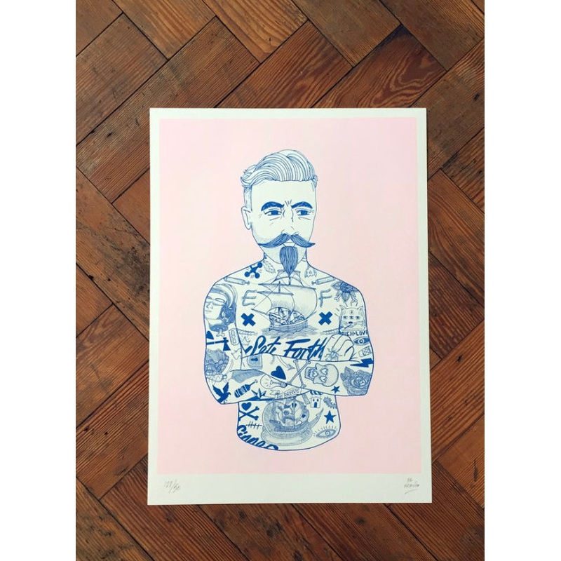 Pink Tat Man A3 – Rich Fairhead